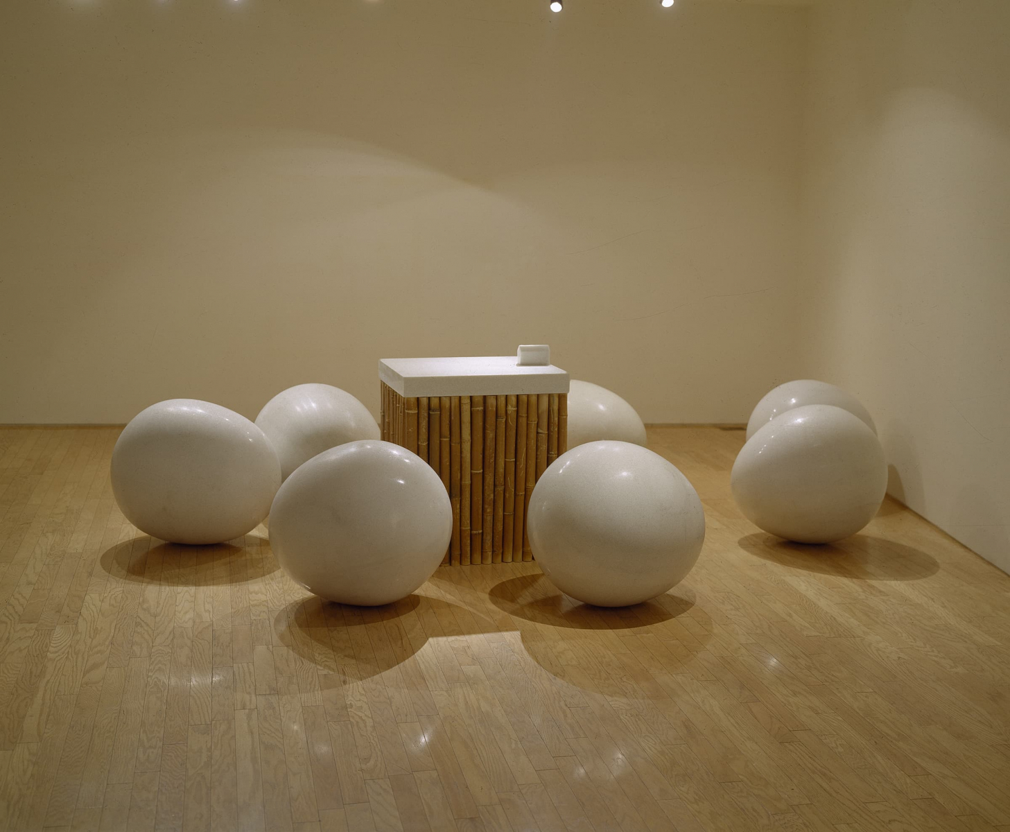 From an Island-97132, 1997, Marble, Bamboo, 130x600x800cm