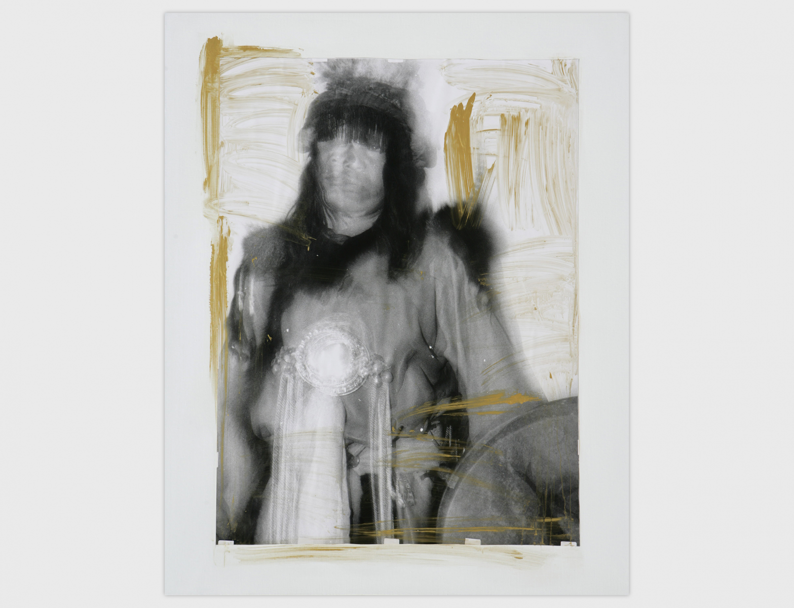 Untitled-94104, 1993, Acrylic on Photo and Canvas , 162x130.3cm