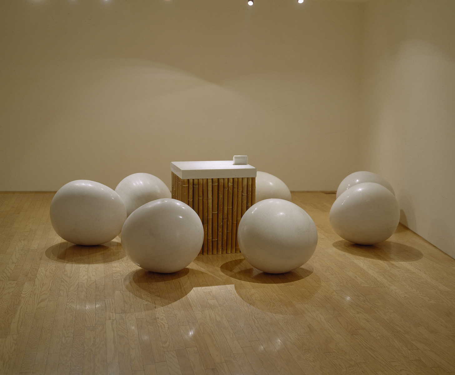 From an Island-97131, 1997, Marble, Bamboo, 130x700x900cm