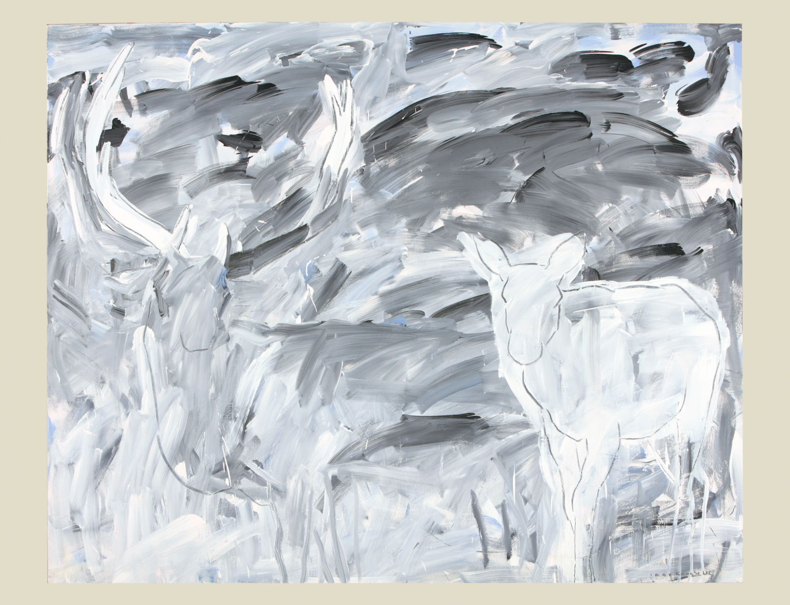 Untitled-90085, 1990, Oil on Canvas, 181.8x227.3cm