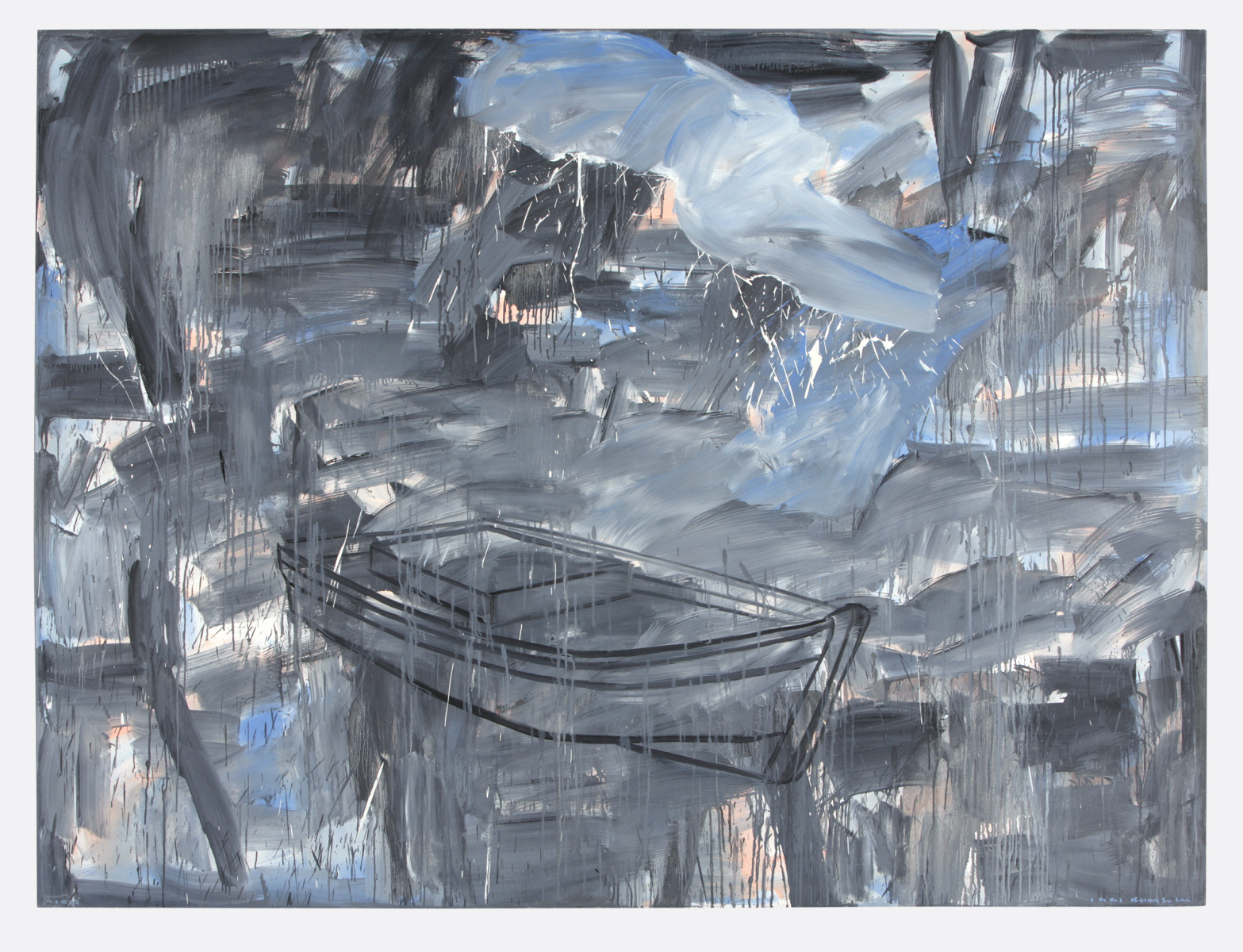 Untitled-91022, 1991, Oil on Canvas, 194x259cm
