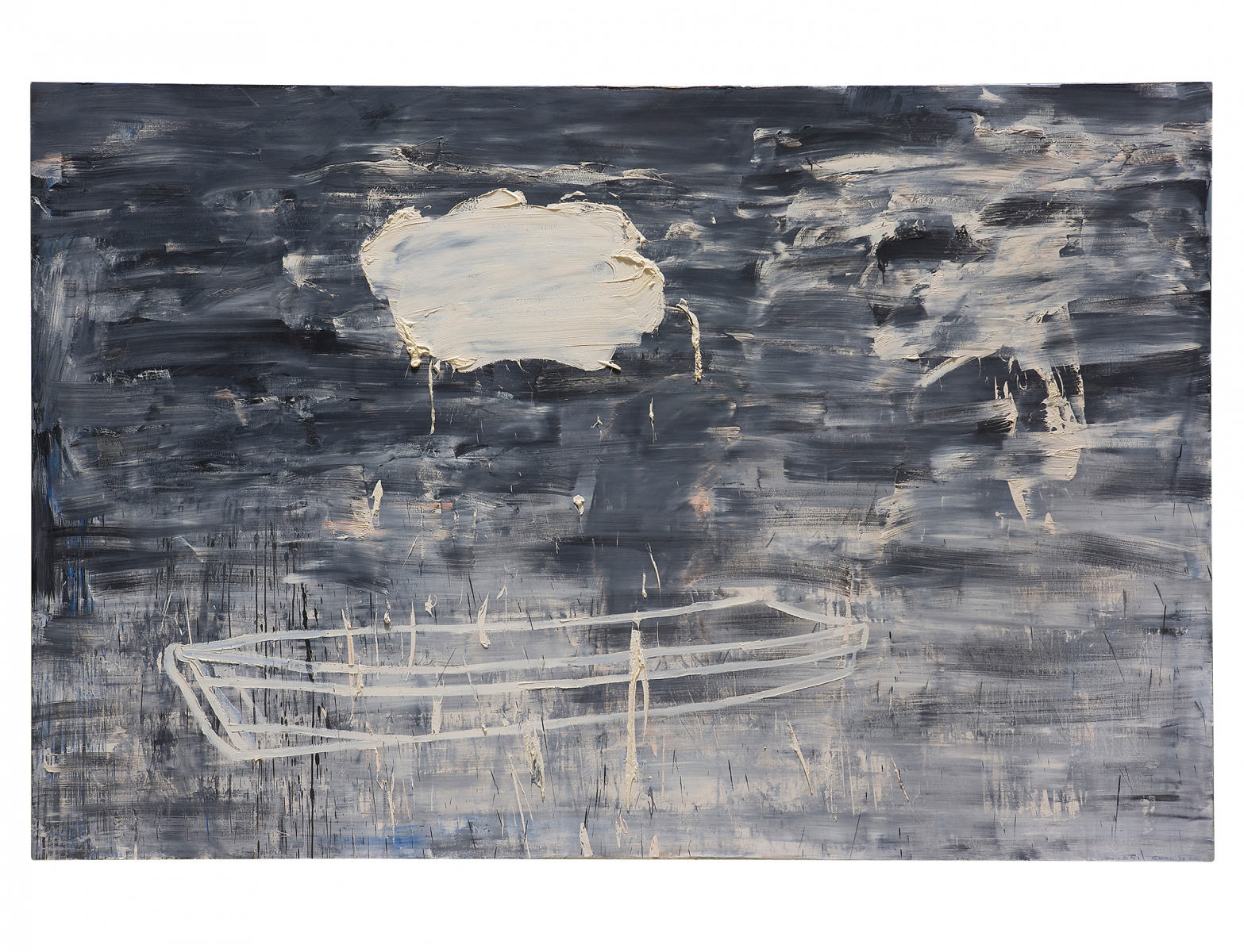 Untitled-91182, 1991, Oil on Canvas, 218.2x333.3cm