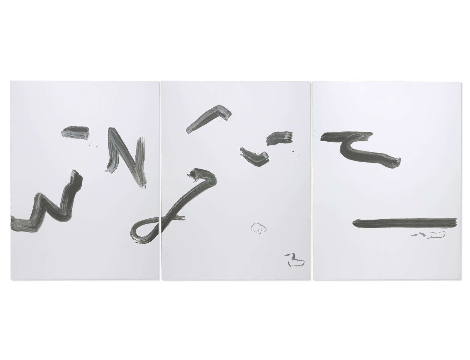 Emptiness-09257, 2009, Acrylic on Canvas, 259x582cm (3 pieces) 