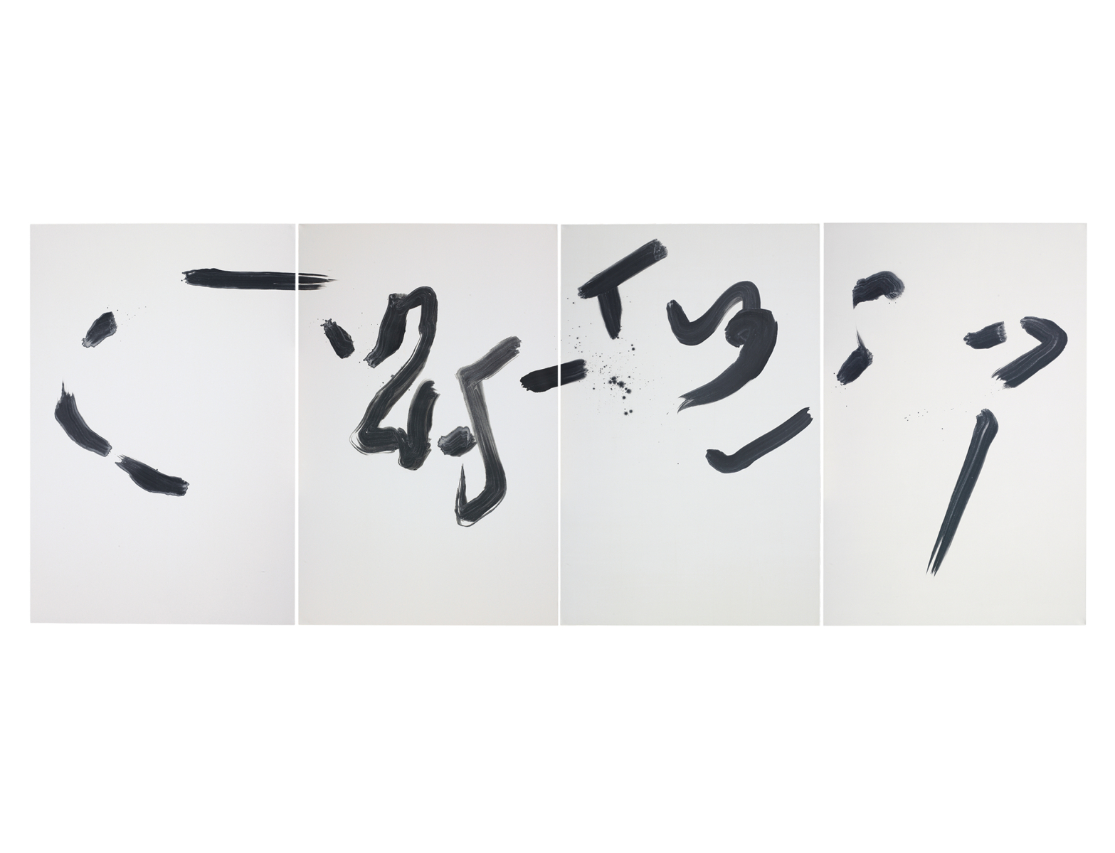 Emptiness-09260, 2009, Acrylic on Canvas, 131.2x343.3in (333.3x872cm) (4 pieces) 

